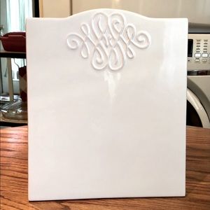 Decorative White Ceramic Dry Erase Message Board